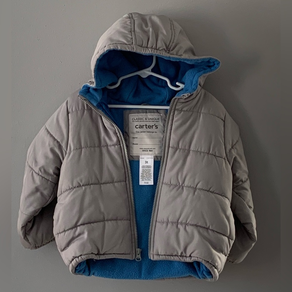 Carter’s Hooded Jacket Boys Size 3T